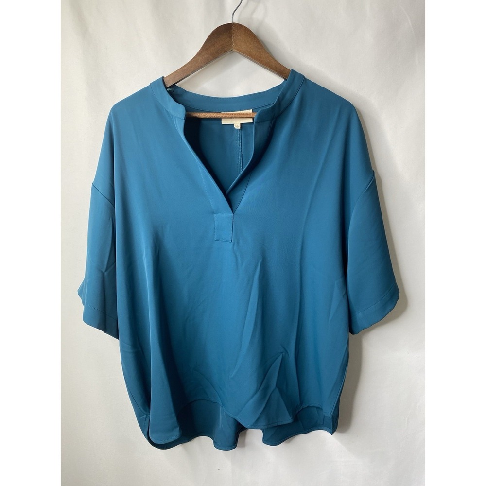Mello Day Womens Office Shirt Size Large Drapey Career Wedding Guest Church Glam